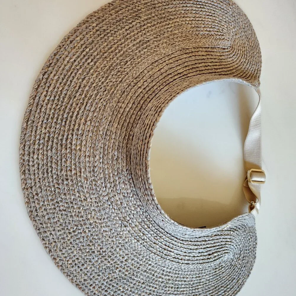 NWT - Helen Kaminski Maris Raffia Visor Hat - Eclipse👒 #11957 - Picture 3 of 12